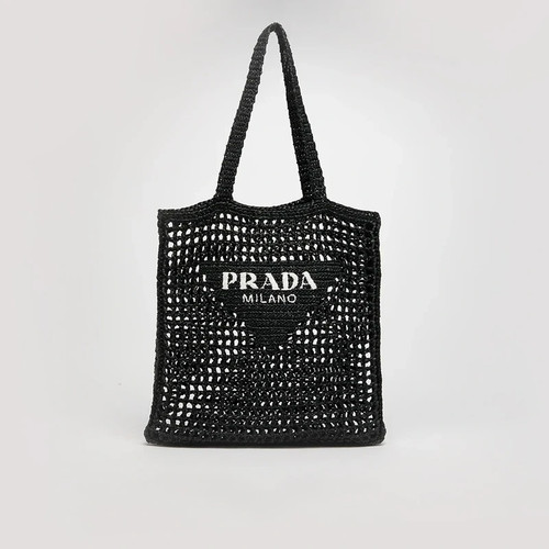 Borsa prada all uncinetto con - borsa,
