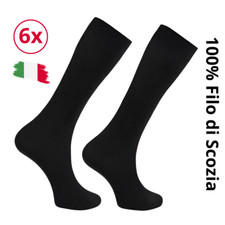Set 6 calze uomo lunghe filo