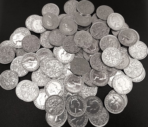 Monete sfuse sixpence - monete,