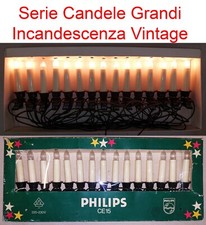 Luci di Natale Serie Candele GRANDI U203 Lampadine Incandescenza Vintage