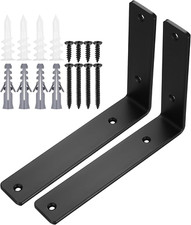 Supporti per Mensole Neri, Staffe Angolari a 90 Gradi in Ferro Di Alta Qualità, 