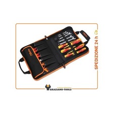 Valigetta Pieghevole Con Assortimento Di 24 Utensili Per Elettricisti - Beta 200