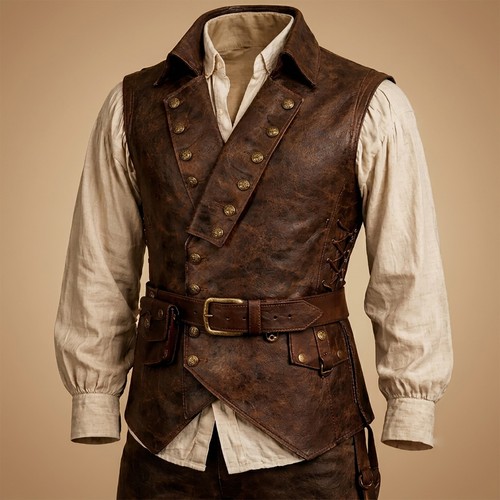 Gilet uomo pelle - gilet,