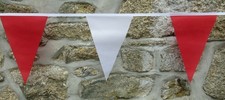 Bunting rosso e bianco lungo