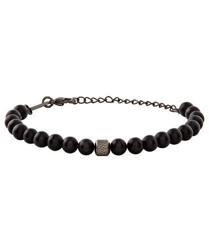 Bracciale uomo agata nera - bracciale, wild