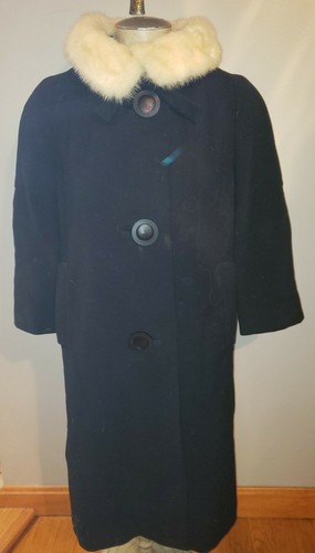 Cappotto abito swing lana nero