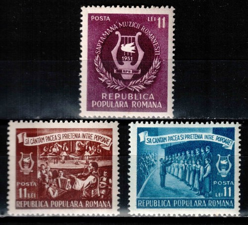 Romania 1951 1288 90 - romania, 1951,