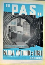 PAS, Parma Antonio & figli, Saronno,  caveau, 1936, pubblicità, advertising