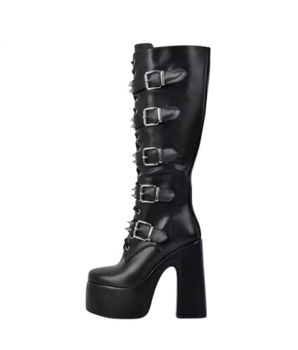 Stivali eleganti rockstar neri