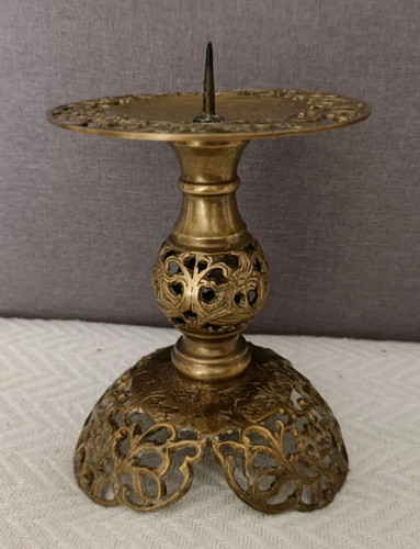 Antico candelabro ottone - antico, in
