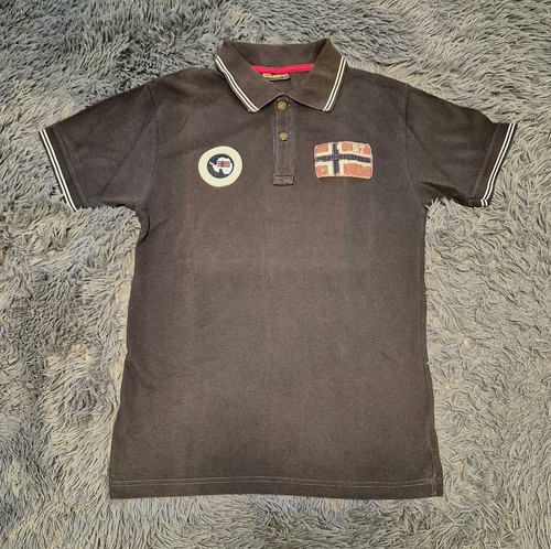 Polo napapijri patch - polo, vintage