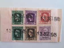 Italia Luogotenenza- IMPOSTA SULL'ENTRATA INDUSTRIA E COMMERCIO 1945 - Frammento