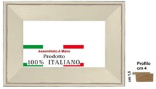 Cornice bianca effetto usurato