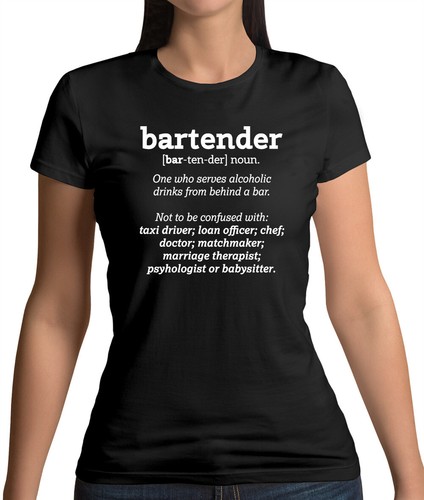 Bartender definition t shirt - bartender,