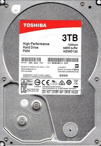 Toshiba p300 disco rigido - 3, tb
