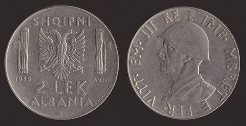 Albania italiana lek 1939 - lek,