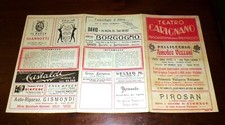 Programma Teatro Carignano Torino 1938 ERMETE ZACCONI Il tessitore - Pubblicità