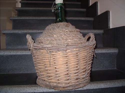 Damigiana vetro antica - damigiana,