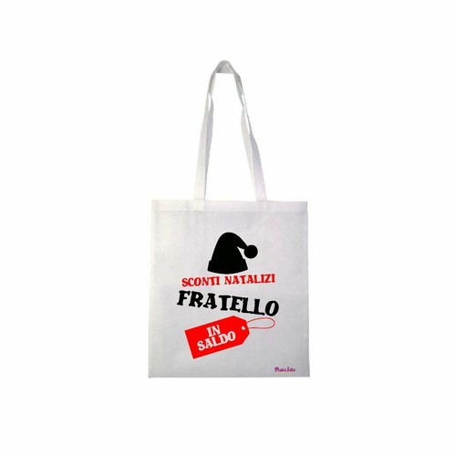 Borsa poliestere 36x40 scritta - poliestere,
