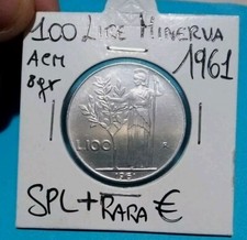 100 LIRE 1961  MINERVA1°TIPO  SPL+  (10 BELL' ESEMPLARE SIGILLATA COMPRA  SUBITO