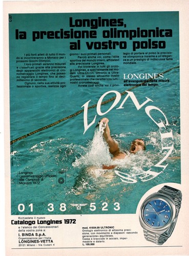 Longines pubblicità 1972 - longines,