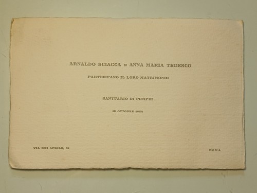 1953 partecipazione nozze - partecipazione,