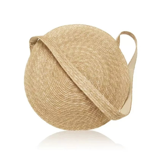 Borsa paglia rotonda donna - paglia,