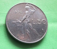 Repubblica Italiana (1946 - 2001) : 50 Lire 1970  FDC periziata