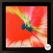 Original DAMIEN HIRST Spin Painting unique work Hand Signed - COA