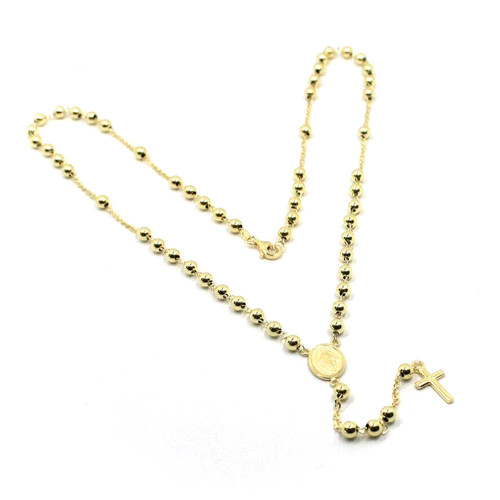 Collana rosario oro - rosario, giallo