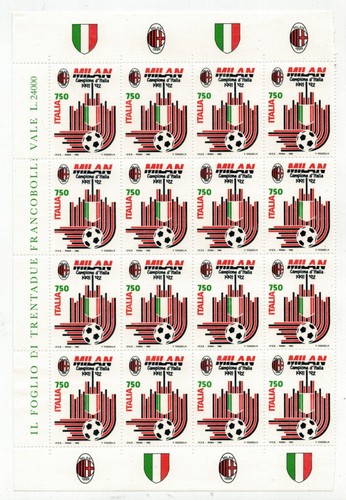 Foglio 4x4 milan campione - foglio,