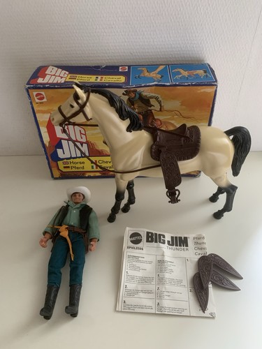 Mattel big jim 9400 cheval - big,
