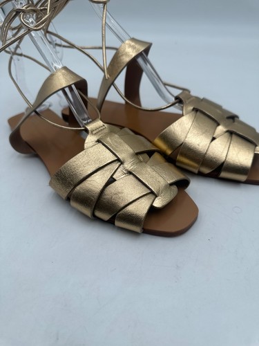Sandali piatti zara oro - sandali,