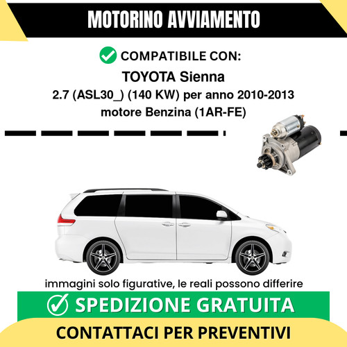 Motorino avviamento toyota - motorino,