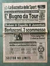 LA GAZZETTA  DELLO SPORT n. 153, 1991 - BUGNO CAMPIONE D'ITALIA