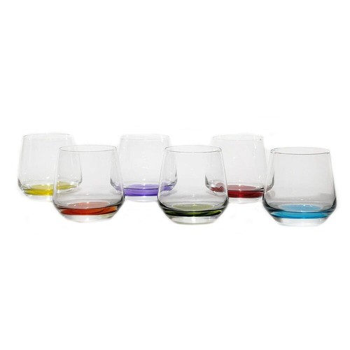 Bicchieri vetro set - bicchieri, base
