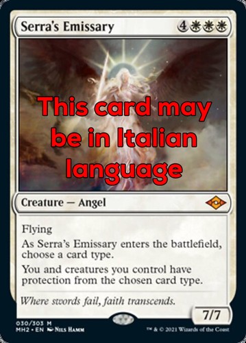 Mtg serra emissary foil exc - mtg,