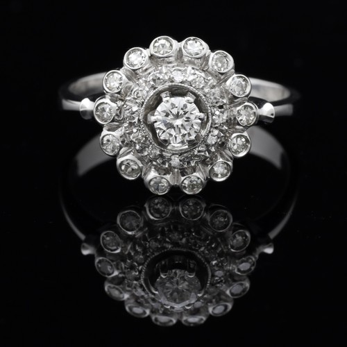 Anello vintage oro bianco - in,