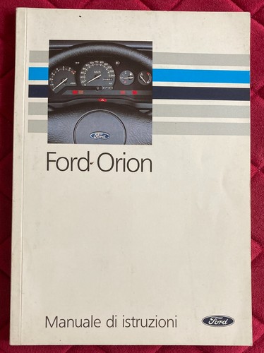 Ford orion libretto uso e - libretto,