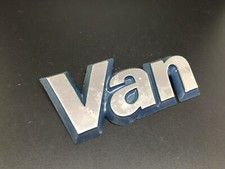 FIAT VAN LOGO SIGLA EMBLEMA FREGIO STEMMA SCRITTA TARGHETTA BADGE TARGA PLACCA