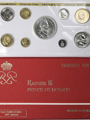 Monaco ranieri iii coin set - monaco,