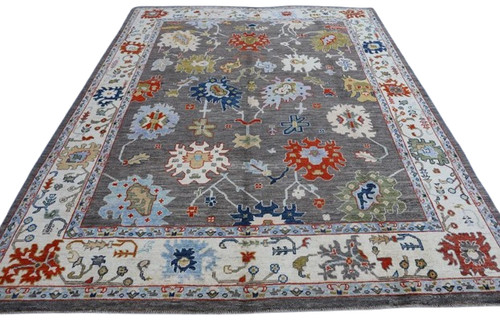 Tappeto lana oushak grigio - lana,
