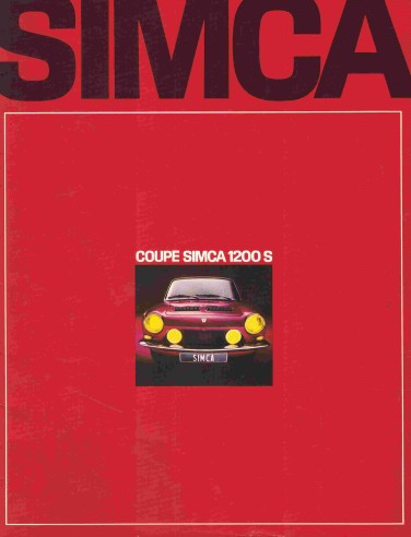 Brochure simca 1200 - ▄▀▄,