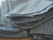 COPRIDIVANO IKEA EKTORP per divano letto 2 posti SIMRIS BLU righe bianche con DIFETTO