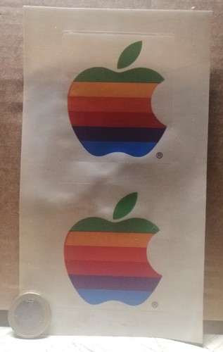 Due adesivi apple - due, macintosh