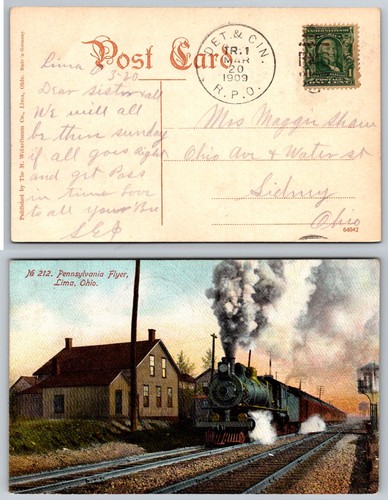 1909 pennsylvania flyer treno - pennsylvania,