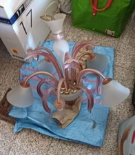 Lampadario SMONTATO in vetro