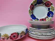 RICHARD GINORI MONDOVÌ PIATTI PIANI FONDI DESSERT ANEMONI GIO' PONTI PAOLA