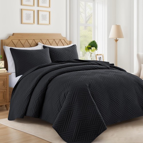 Trapunta nera oversize