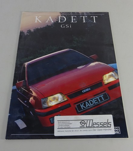 Opel kadett gsi prospetto - e,